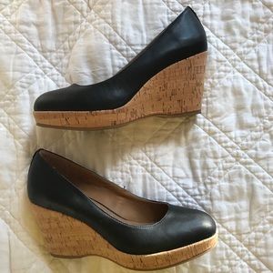 G.H. Bass Karlie Wedge Pump (black leather)